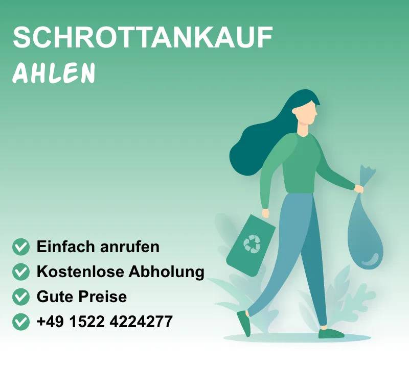 Schrottankauf Ahlen
Altmetallankauf in Ahlen
Schrotthandel Ahlen
Schrottabholung Ahlen